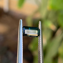 1.4ct Blue Green Sapphire, Emerald Shape