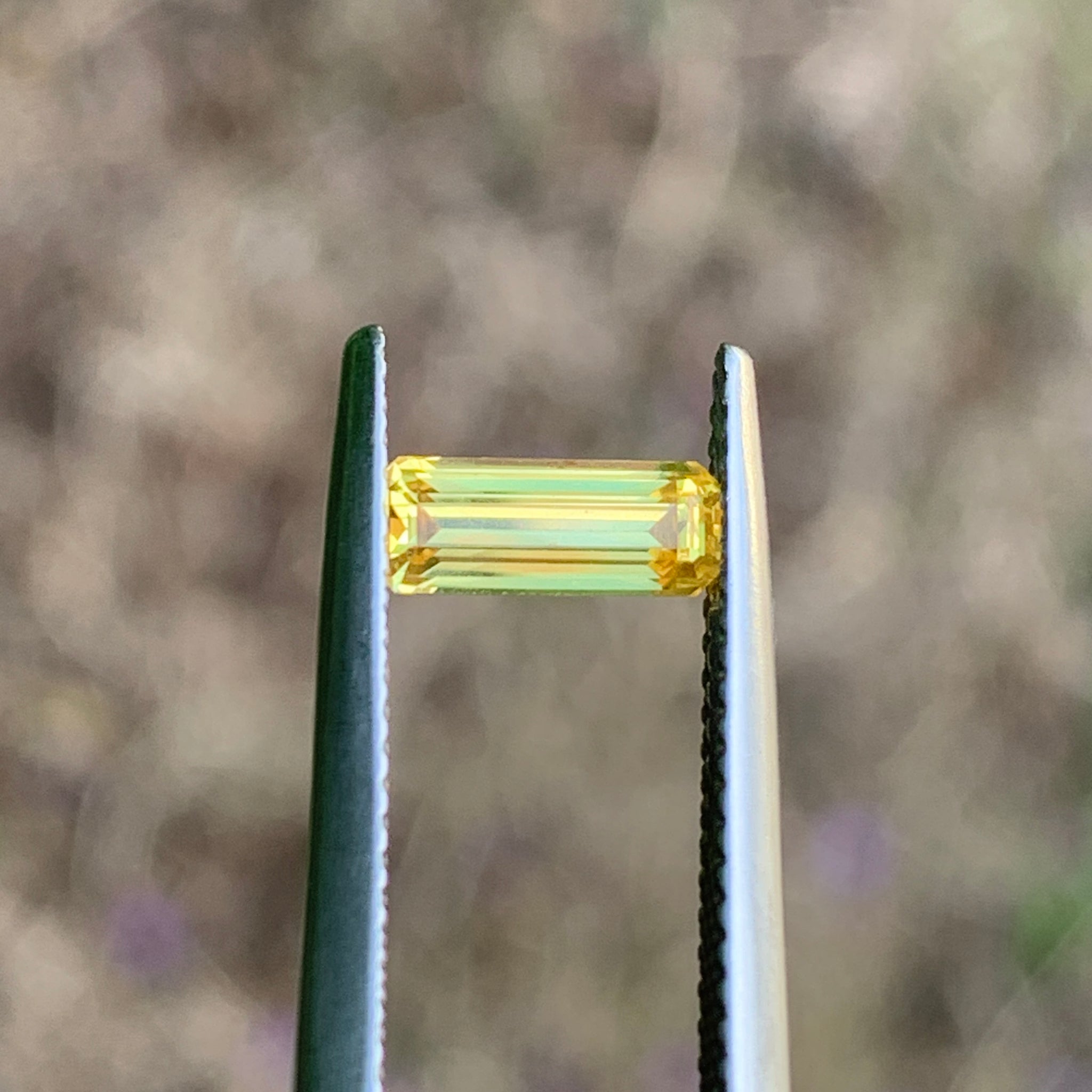 0.93ct Yellow Sapphire, Emerald Shape