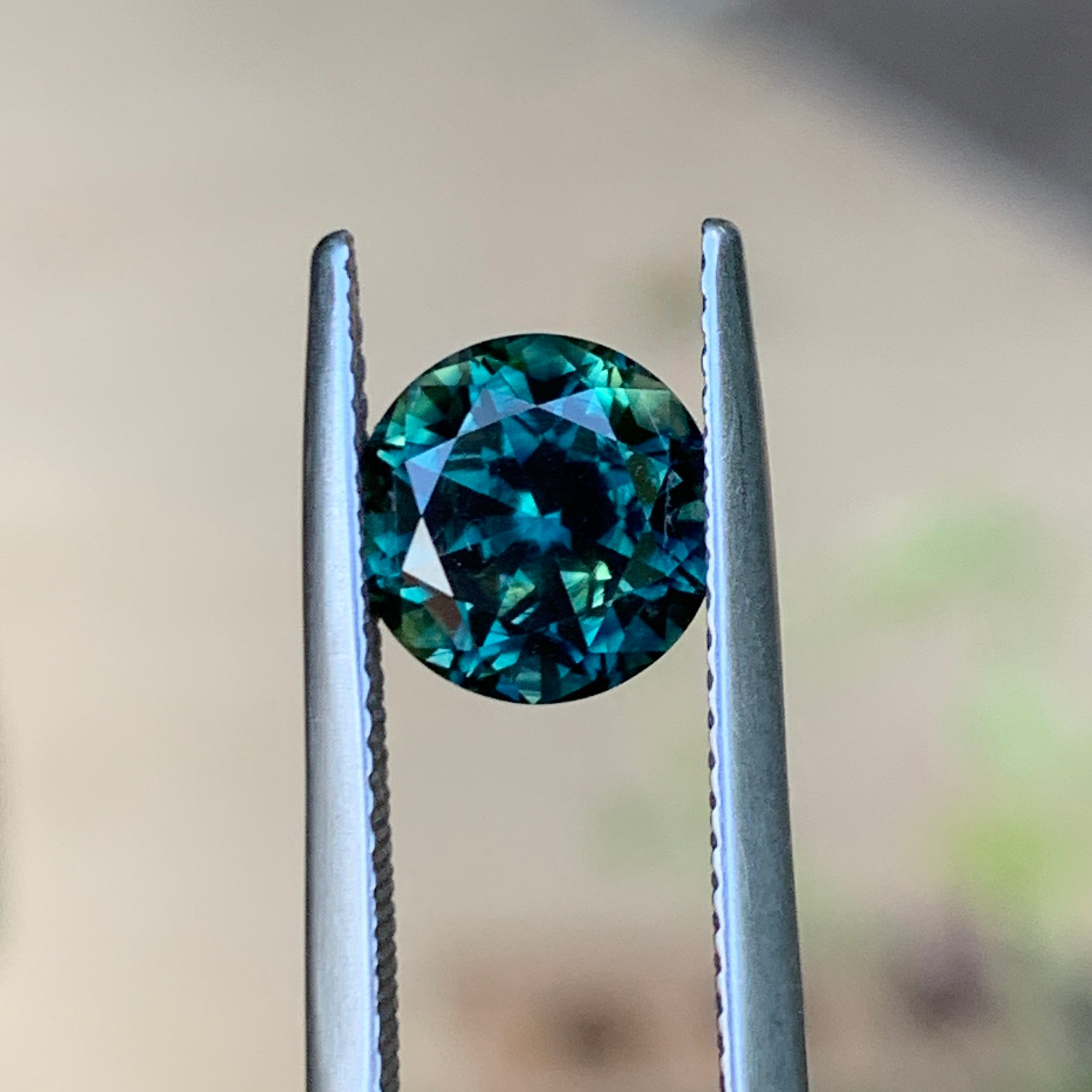 2.74ct Teal Sapphire, Round