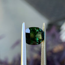 4.17ct Blue Green Parti Australian Sapphire, Cushion