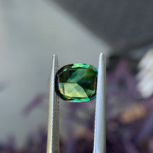 4.17ct Blue Green Parti Australian Sapphire, Cushion