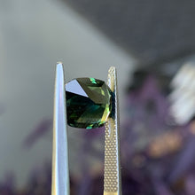 4.17ct Blue Green Parti Australian Sapphire, Cushion