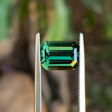 4.13ct Green Australian Sapphire, Emerald Shape