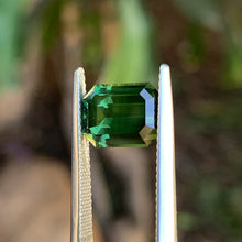 4.13ct Green Australian Sapphire, Emerald Shape