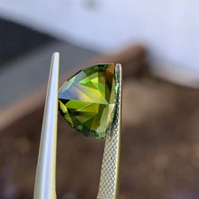4.78ct Green Australian Sapphire, Trillion