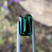 5.77ct Forest Green Australian Sapphire, Emerald Shape