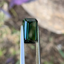 5.77ct Forest Green Australian Sapphire, Emerald Shape