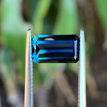 3.32ct Blue Parti Sapphire, Emerald Shape