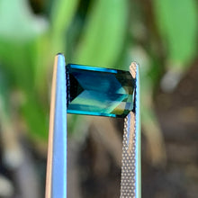 3.32ct Blue Parti Sapphire, Emerald Shape