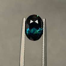 3.4ct Dark Teal Sapphire, Oval