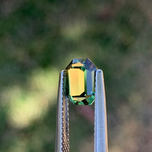 1.82ct Green Yellow Parti Sapphire, Emerald Shape