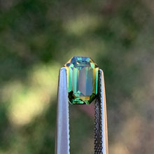 1.82ct Green Yellow Parti Sapphire, Emerald Shape