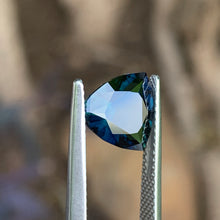 2.9ct Dark Blue Green Sapphire, Trillion
