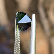2.9ct Dark Blue Green Sapphire, Trillion