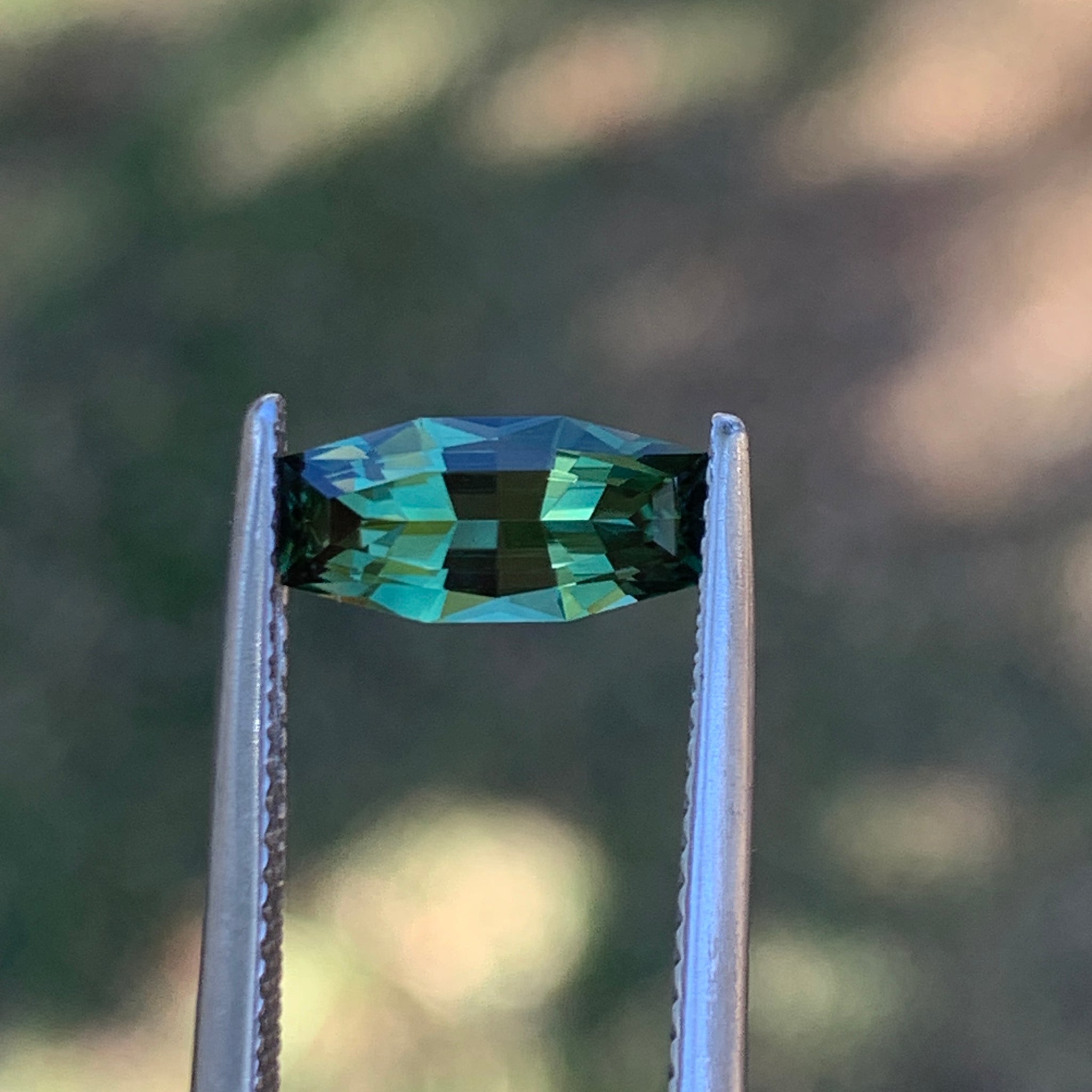 1.75ct Green Sapphire, Long Baguette Shape