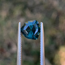 2.18ct Teal Sapphire, Blocky Trillion