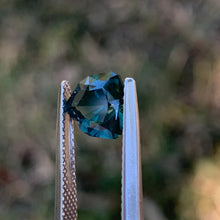 2.18ct Teal Sapphire, Blocky Trillion