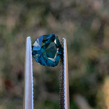 2.18ct Teal Sapphire, Blocky Trillion