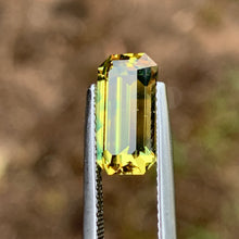 3.86ct Tiger Striped Parti Sapphire, Emerald Shape