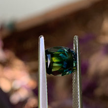 3.25ct Teal/Yellow Parti Australian Sapphire, Cushion