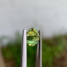 1.61ct Green Parti Sapphire, Cushion
