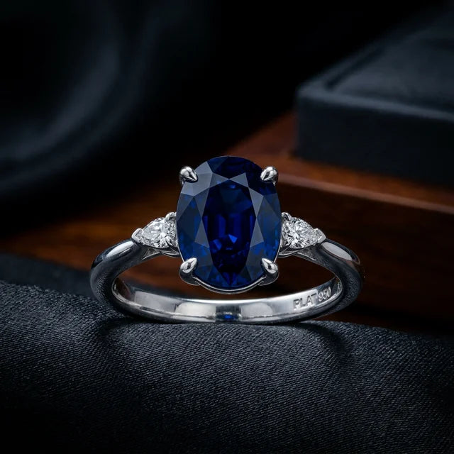 Green sapphire ring