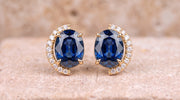 The Lunette Crescent Stud Earrings