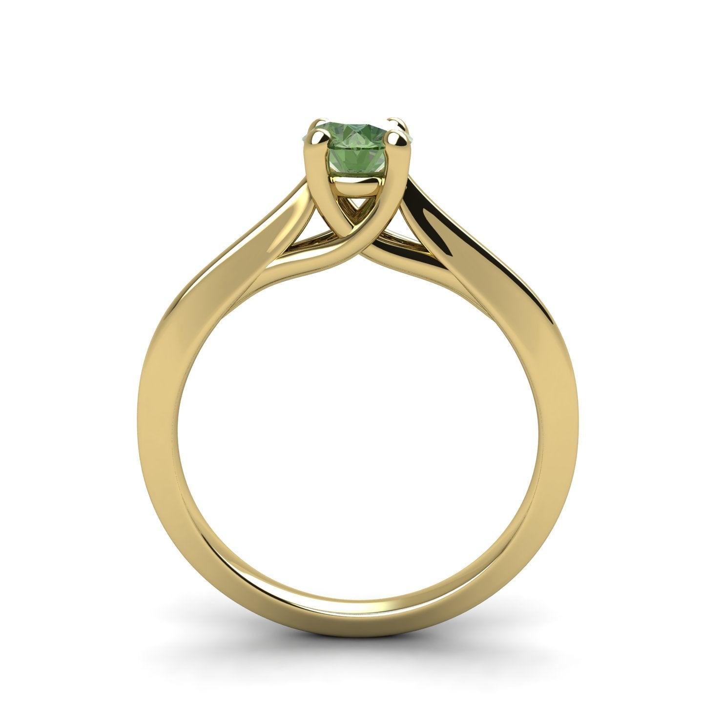 Cross Basket Solitaire Ring