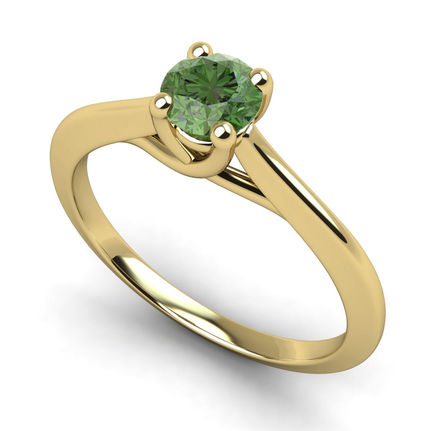 Cross Basket Solitaire Ring