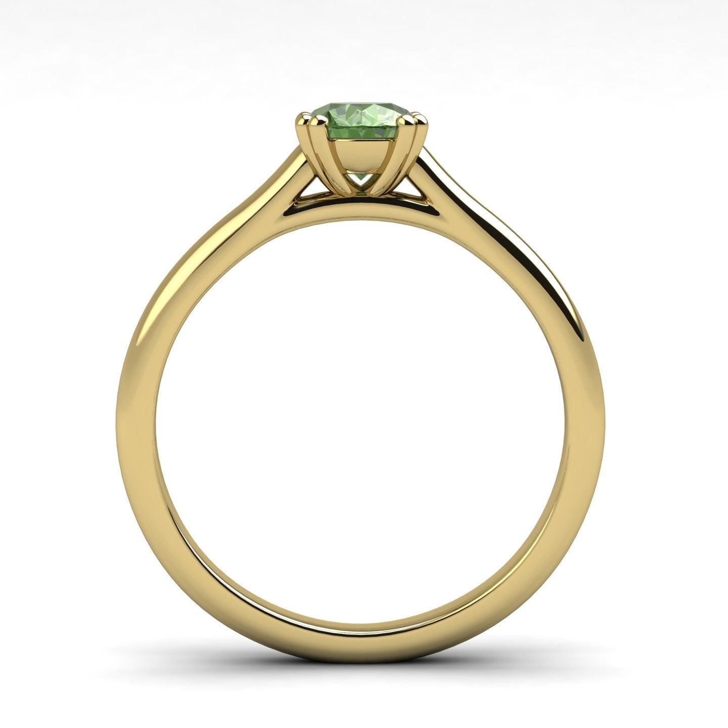 Double Prong Solitaire Ring