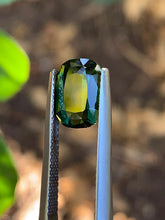 3.61ct Green Australian Sapphire, Long Cushion