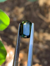 3.61ct Green Australian Sapphire, Long Cushion