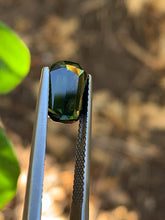 3.61ct Green Australian Sapphire, Long Cushion