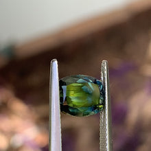 3.25ct Teal/Yellow Parti Australian Sapphire, Cushion
