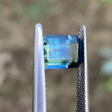 2.33ct Blue Green Parti Sapphire, Emerald Shape