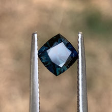 1.44ct Dark Blue Green Sapphire, Cushion