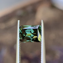 2.94ct Green Australian Sapphire, Emerald Shape