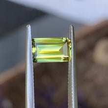 2.59ct Yellow Parti Australian Sapphire, Emerald Shape