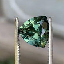 4.56ct Green Sapphire, Trillion
