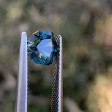2.18ct Teal Sapphire, Blocky Trillion