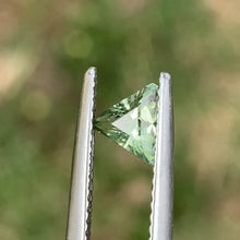 0.62ct Light Green Sapphire, Blocky Trillion