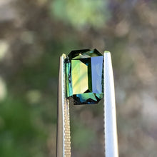 3.32ct Green Parti Sapphire, Emerald Shape