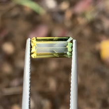 1.88ct Yellow Green Parti Sapphire, Emerald Shape