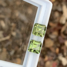 3.64tcw Pair of Green Sapphires, Octagon