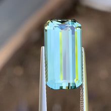 10.0ct Aqua Blue Australian Sapphire, Emerald Shape