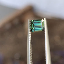 0.73ct Green Australian Sapphire, Emerald Shape
