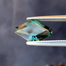 3.36ct Teal Sapphire, Long Hexagon
