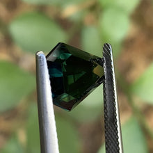 5.32ct Dark Teal Sapphire, Coffin Shape