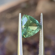 4.29ct Green Australian Sapphire, Trillion