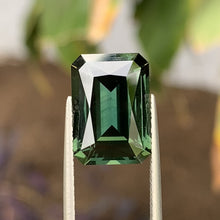 10.78ct Green Australian Sapphire, Emerald Shape